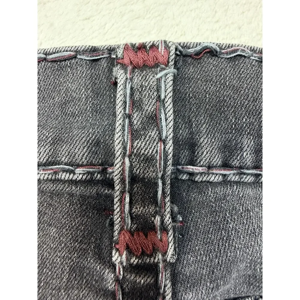 True Religion Ricky Super T Relaxed Straight Jeans Mens SZ 28 Black Denim Y2K